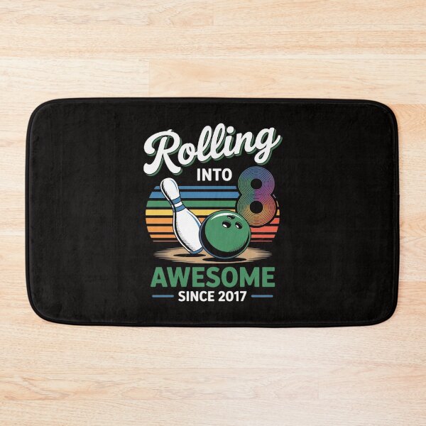 Item preview, Bowling Birthday Party Rolling Into 8 Years Boy 8th Birthday designed and sold by margaridroso.