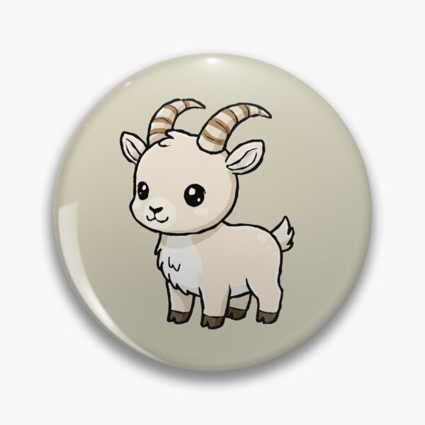 Item preview, Cute Baby Ibex Goat Cartoon With Big Eyes designed and sold by LightArt25.