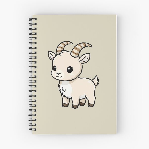 Item preview, Cute Baby Ibex Goat Cartoon With Big Eyes designed and sold by LightArt25.