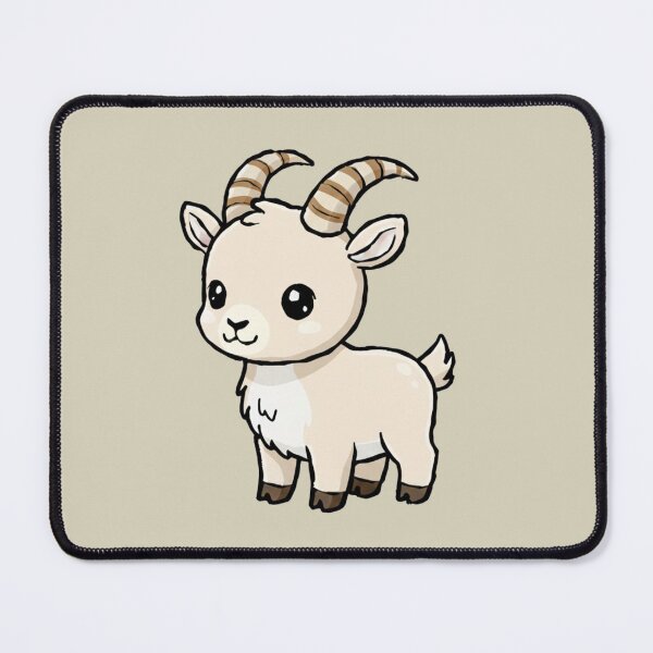 Item preview, Cute Baby Ibex Goat Cartoon With Big Eyes designed and sold by LightArt25.