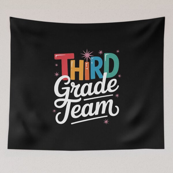 Item preview, Team Third Grade 3rd Grade Teacher Squad Back To School  designed and sold by lilLilaBatArt.
