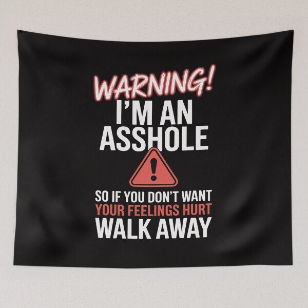 Item preview, Anti Social Warning I'm An Asshole designed and sold by margaridroso.