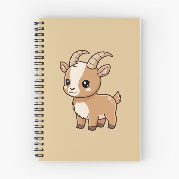 Item preview, Cute Baby Ibex Goat Cartoon With Big Eyes designed and sold by LightArt25.