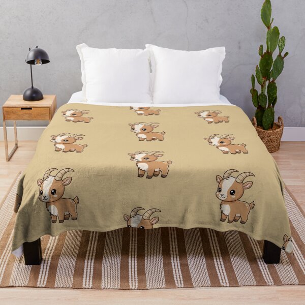 Item preview, Cute Baby Ibex Goat Cartoon With Big Eyes designed and sold by LightArt25.
