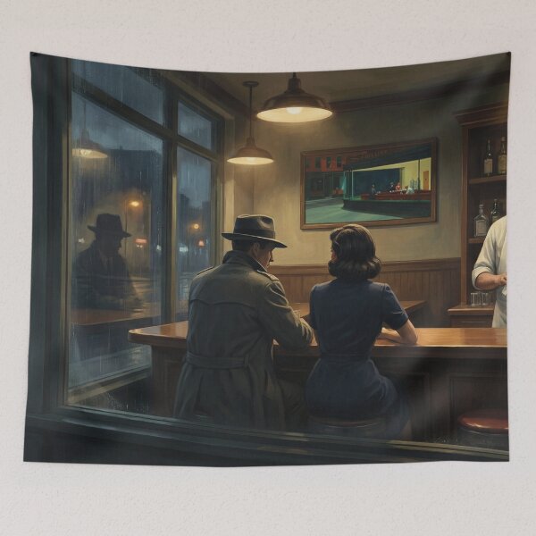 Item preview, Noir Diner in the Rain designed and sold by Random Designs.