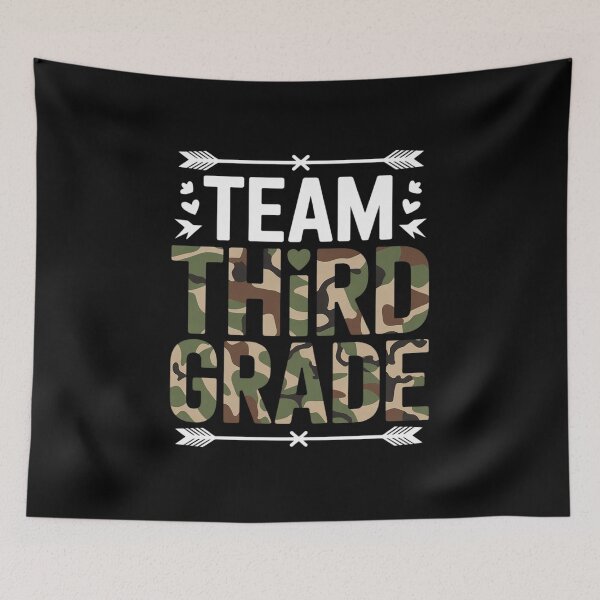 Item preview, Team Third Grade Back To School 1st Day Camo Teachers  designed and sold by lilLilaBatArt.