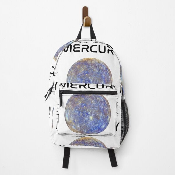 Item preview, Mercury Solar System Nasa Picture and Stats Card Astronomy Space Science Teacher Black Text designed and sold by MathWare MathClips.