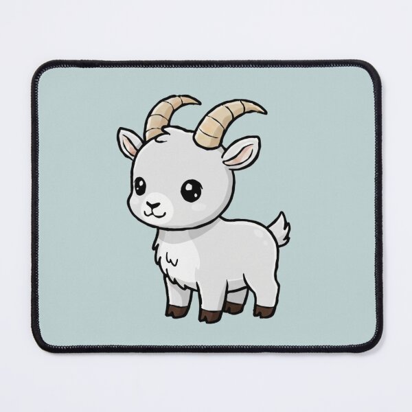 Item preview, Cute Baby Ibex Goat Cartoon With Big Eyes designed and sold by LightArt25.