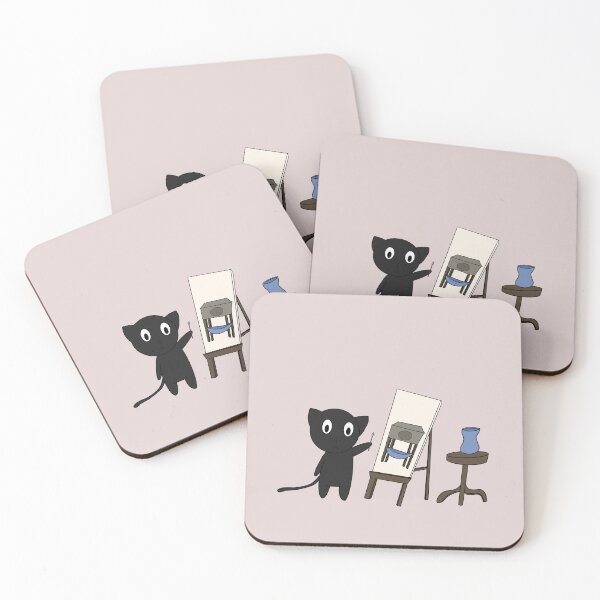 Item preview, Kitty the little artist! designed and sold by Sunnyxsun.