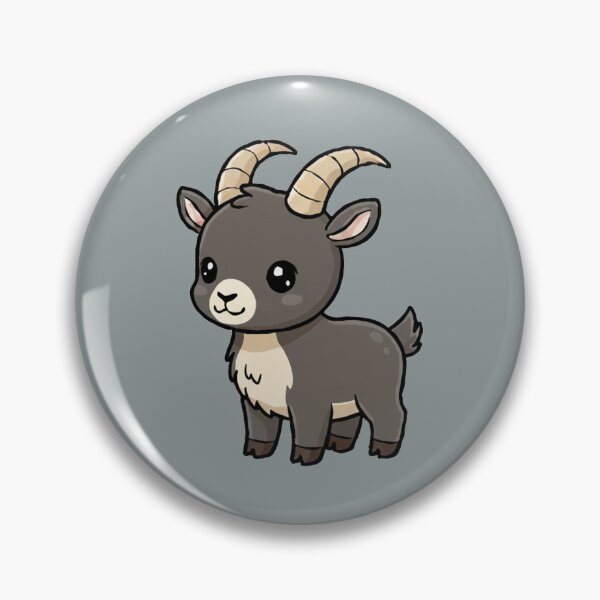 Item preview, Cute Baby Ibex Goat Cartoon With Big Eyes designed and sold by LightArt25.