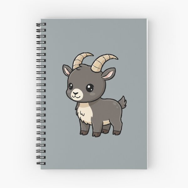 Item preview, Cute Baby Ibex Goat Cartoon With Big Eyes designed and sold by LightArt25.