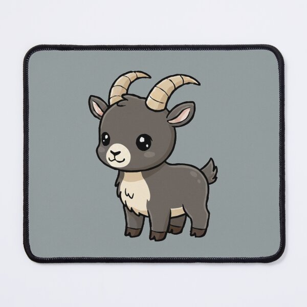 Item preview, Cute Baby Ibex Goat Cartoon With Big Eyes designed and sold by LightArt25.