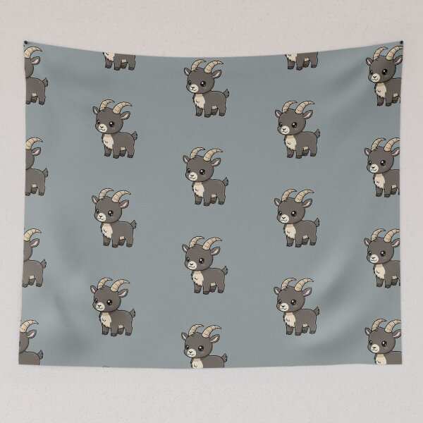 Item preview, Cute Baby Ibex Goat Cartoon With Big Eyes designed and sold by LightArt25.