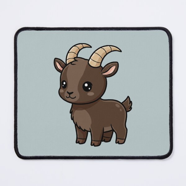 Item preview, Cute Baby Ibex Goat Cartoon With Big Eyes designed and sold by LightArt25.