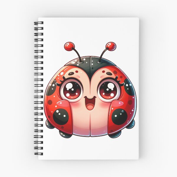 Item preview, Cute Kawaii Ladybug Sticker – Adorable Red & Black Insect Art designed and sold by LunaPixelStudio.