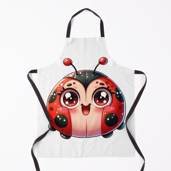 Item preview, Cute Kawaii Ladybug Sticker – Adorable Red & Black Insect Art designed and sold by LunaPixelStudio.