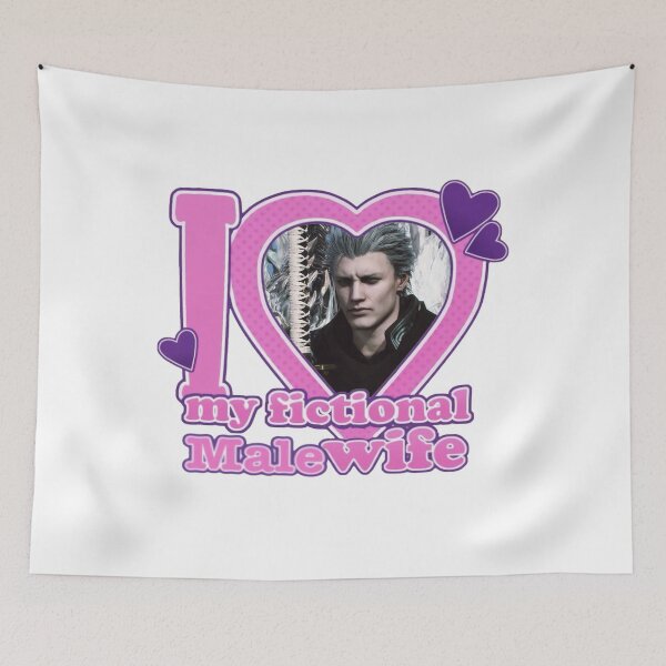Item preview, I Love My Fictional Male Wife Vergil designed and sold by VenStrange.