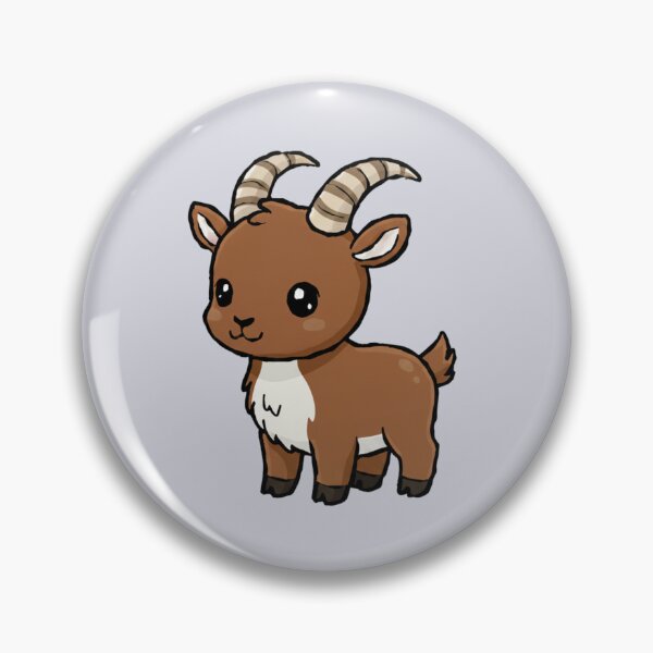 Item preview, Cute Baby Ibex Goat Cartoon With Big Eyes designed and sold by LightArt25.