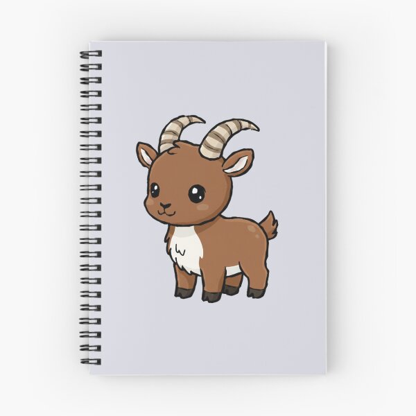 Item preview, Cute Baby Ibex Goat Cartoon With Big Eyes designed and sold by LightArt25.