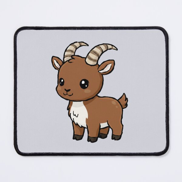 Item preview, Cute Baby Ibex Goat Cartoon With Big Eyes designed and sold by LightArt25.