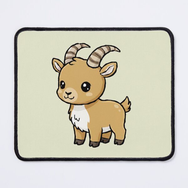 Item preview, Cute Baby Ibex Goat Cartoon With Big Eyes designed and sold by LightArt25.