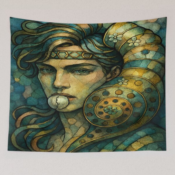 Item preview, Conch Man Spirit of the Nautilus designed and sold by Ecosetereos.
