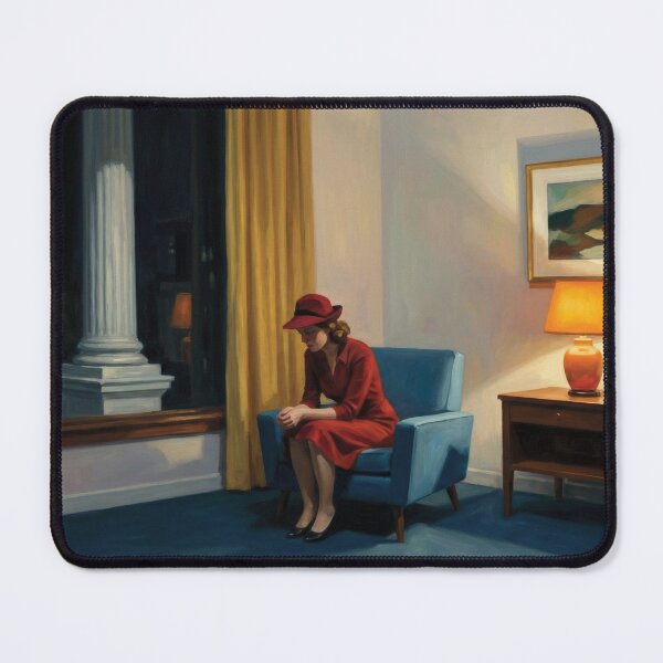 Item preview, Woman in Red by the Window designed and sold by Random Designs.