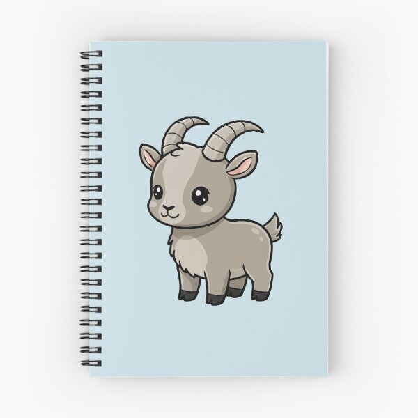 Item preview, Cute Baby Ibex Goat Cartoon With Big Eyes designed and sold by LightArt25.