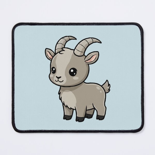 Item preview, Cute Baby Ibex Goat Cartoon With Big Eyes designed and sold by LightArt25.