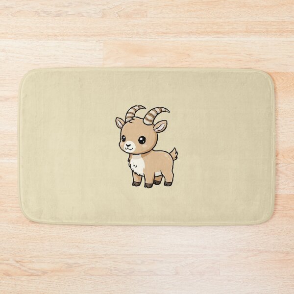 Item preview, Cute Baby Ibex Goat Cartoon With Big Eyes designed and sold by LightArt25.