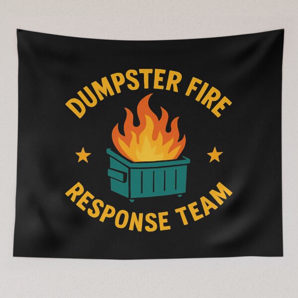 Item preview, Dumpster Fire Response Team Leader Commander of the Garbage Realm designed and sold by HumansStuck12.