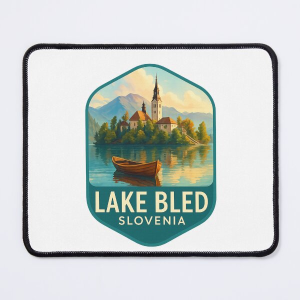 Item preview, Lake Bled Slovenia – Iconic Church Island and Julian Alps designed and sold by Aryabek.