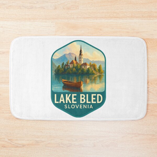 Item preview, Lake Bled Slovenia – Iconic Church Island and Julian Alps designed and sold by Aryabek.
