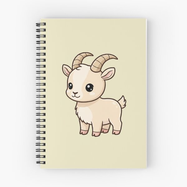 Item preview, Cute Baby Ibex Goat Cartoon With Big Eyes designed and sold by LightArt25.