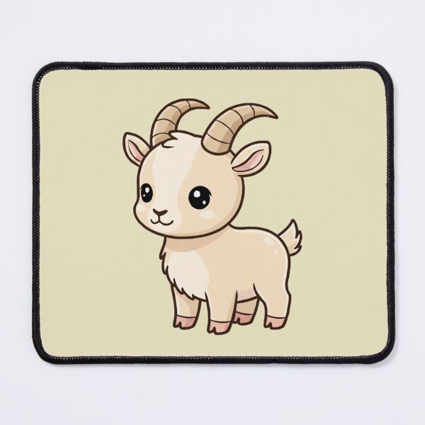 Item preview, Cute Baby Ibex Goat Cartoon With Big Eyes designed and sold by LightArt25.