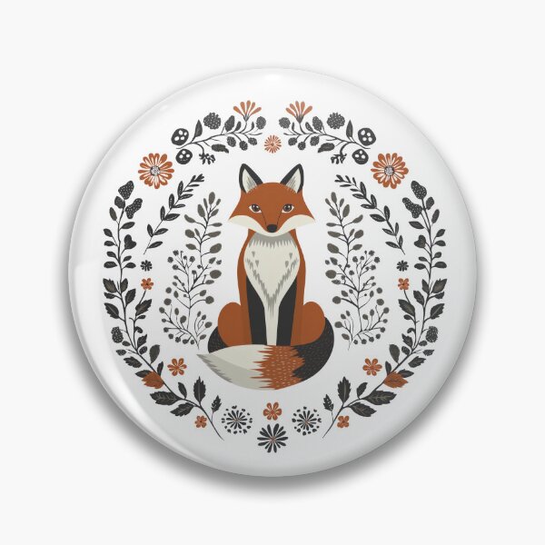 Item preview, Scandinavian folk art, Christmas Fox designed and sold by xiao xuans.