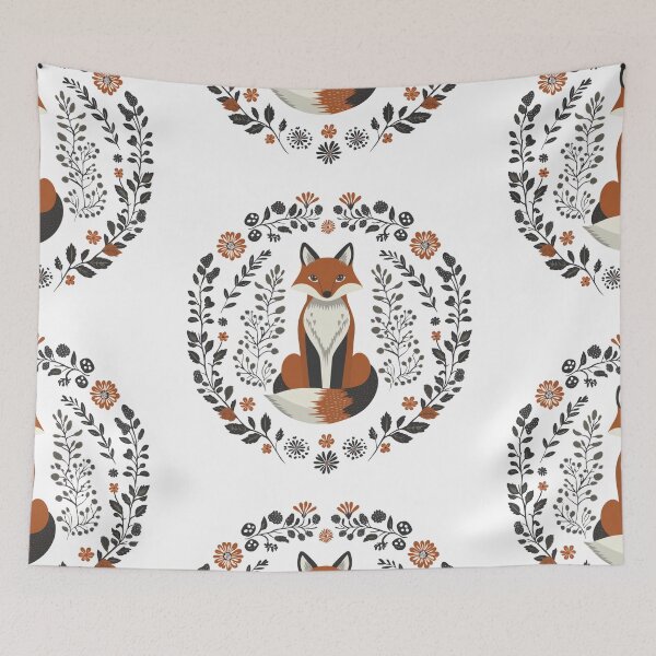 Item preview, Scandinavian folk art, Christmas Fox designed and sold by xiao xuans.