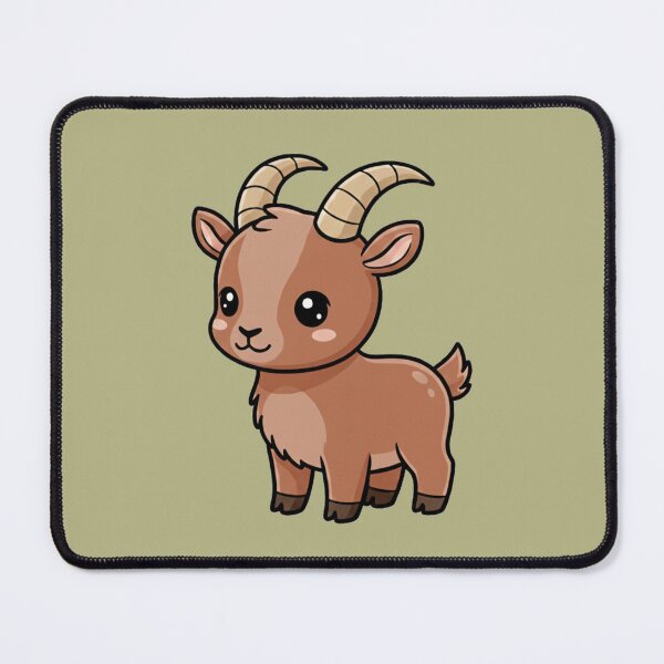 Item preview, Cute Baby Ibex Goat Cartoon With Big Eyes designed and sold by LightArt25.