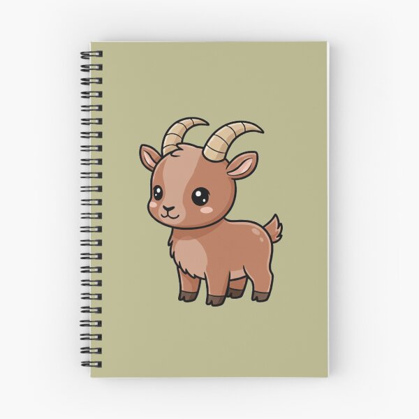 Item preview, Cute Baby Ibex Goat Cartoon With Big Eyes designed and sold by LightArt25.
