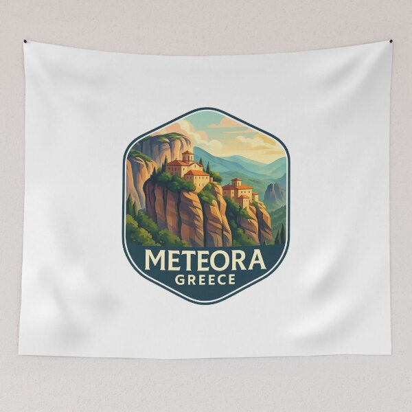 Item preview, Meteora Greece – Cliffside Monasteries of Thessaly designed and sold by Aryabek.