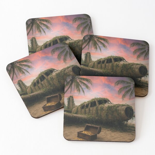 Item preview, Lost Places, lost airplane on the beach designed and sold by Mauswohn.