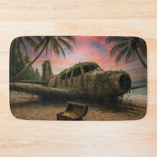 Item preview, Lost Places, lost airplane on the beach designed and sold by Mauswohn.