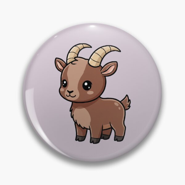 Item preview, Cute Baby Ibex Goat Cartoon With Big Eyes designed and sold by LightArt25.