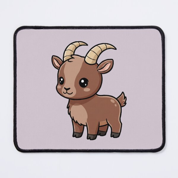 Item preview, Cute Baby Ibex Goat Cartoon With Big Eyes designed and sold by LightArt25.