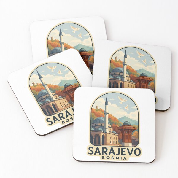 Item preview, Sarajevo Bosnia – Historic Sebilj Fountain in Baščaršija designed and sold by Aryabek.