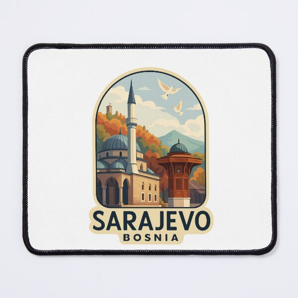 Item preview, Sarajevo Bosnia – Historic Sebilj Fountain in Baščaršija designed and sold by Aryabek.
