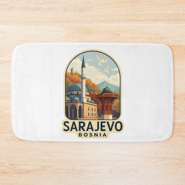 Item preview, Sarajevo Bosnia – Historic Sebilj Fountain in Baščaršija designed and sold by Aryabek.