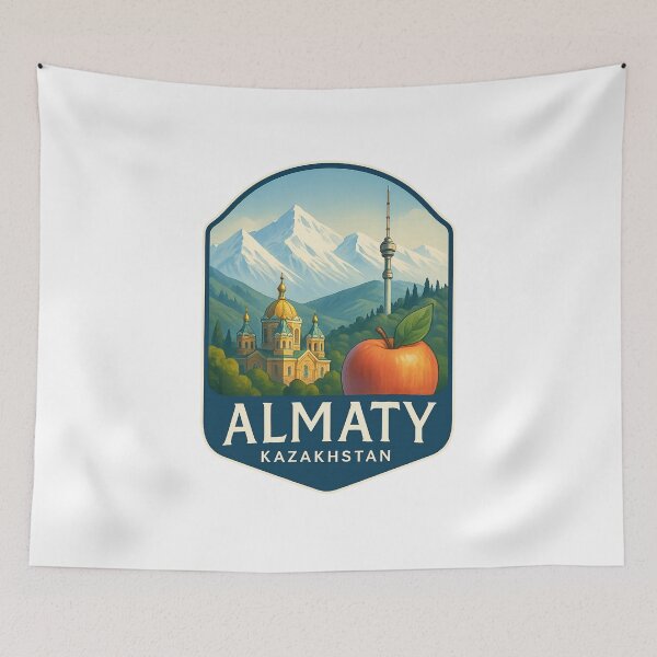 Item preview, Almaty Kazakhstan – Golden Apples and Tien Shan Peaks designed and sold by Aryabek.