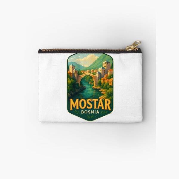 Item preview, Mostar Bosnia – Stari Most Arching Over the Neretva River designed and sold by Aryabek.