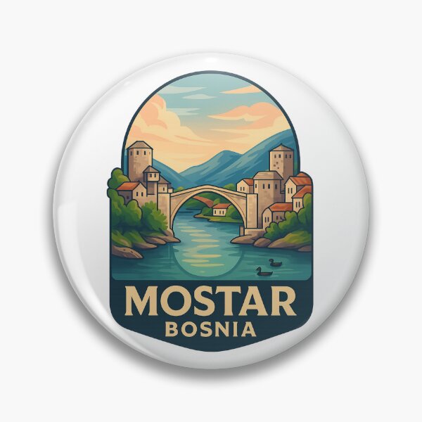 Item preview, Mostar Bosnia – Peaceful Waters beneath Stari Most designed and sold by Aryabek.